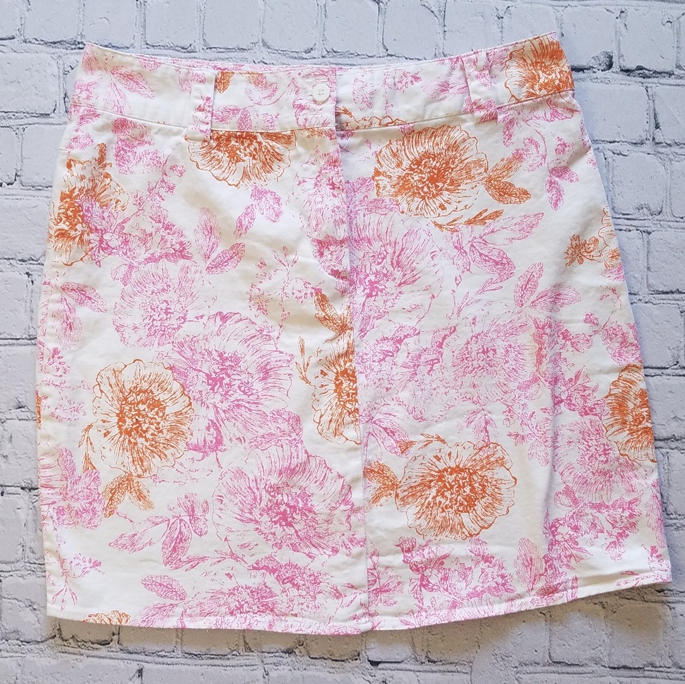 Pink Orange Mini Skirt Size XL 12-14